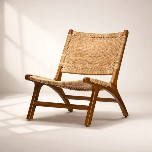 Bali Woven Teak Chair