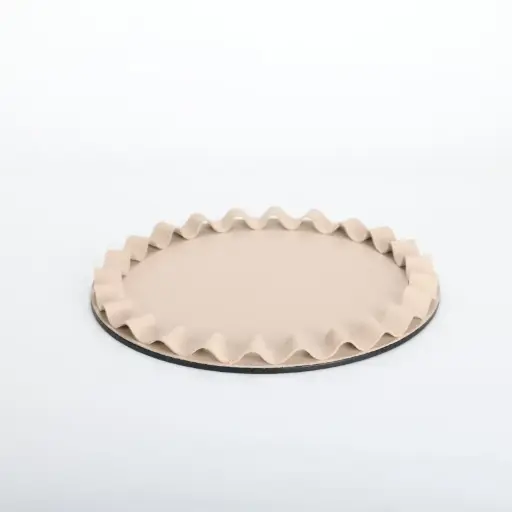 WAVEY LEATHER TREY ROUND